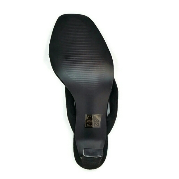 Boohoo Open Toe Post Thong Slim Heel Mule Sandals - Picture 6 of 10